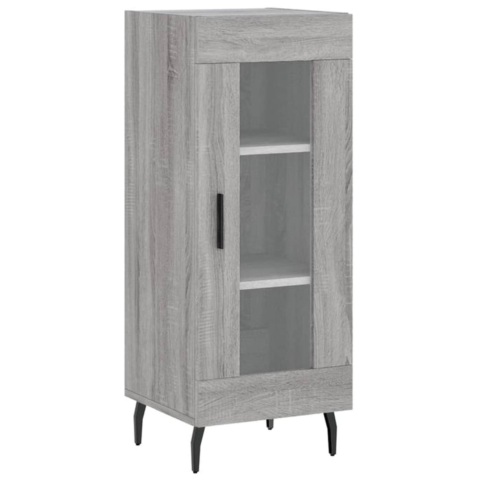 Credenza-Buffet-Armadio da cucina Grigio Sonoma 34,5x34x180 cm in Legno Multistrato 982028