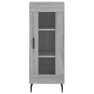Credenza-Buffet-Armadio da cucina Grigio Sonoma 34,5x34x180 cm in Legno Multistrato 982028