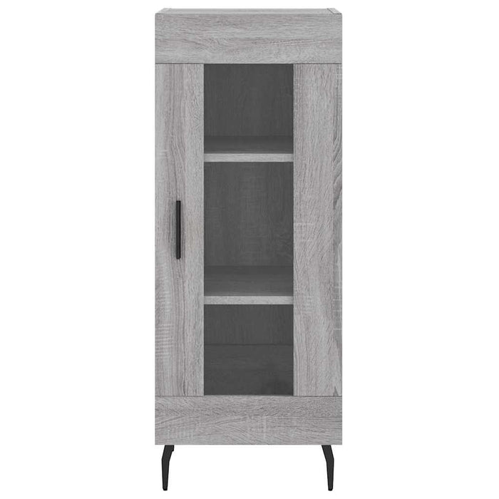 Credenza-Buffet-Armadio da cucina Grigio Sonoma 34,5x34x180 cm in Legno Multistrato 982028