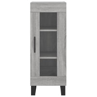 vidaXL Credenza Grigio Sonoma 34,5x34x180 cm in Legno Multistrato