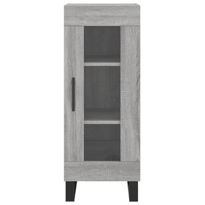 vidaXL Credenza Grigio Sonoma 34,5x34x180 cm in Legno Multistrato