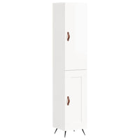 Credenza 34,5x34x180 cm in Legno Multistrato Bianco Lucido 3199083