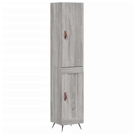 Credenza Grigio Sonoma 34,5x34x180 cm in Legno Multistrato 3199087
