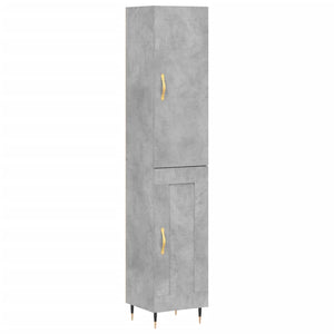 Credenza Grigio Cemento 34,5x34x180 cm in Legno Multistrato 3199093