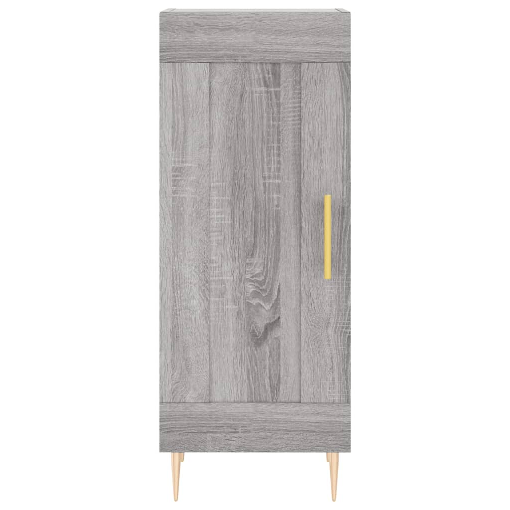 vidaXL Credenza Grigio Sonoma 34,5x34x180 cm in Legno Multistrato