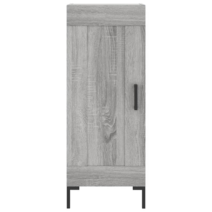 vidaXL Credenza Grigio Sonoma 34,5x34x180 cm in Legno Multistrato