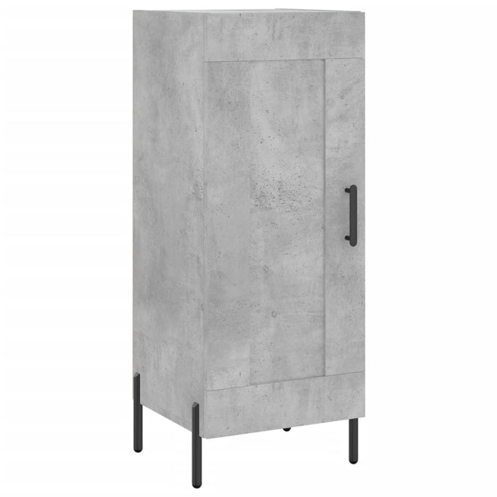 vidaXL Credenza Grigio Cemento 34,5x34x180 cm in Legno Multistrato