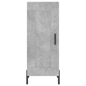 vidaXL Credenza Grigio Cemento 34,5x34x180 cm in Legno Multistrato