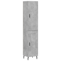 Credenza cassettiera mobile contenitore organizer cucina soggiorno salotto alto 345 x 34 x 180 cm legno ingegnerizzato grigio 02_0034361
