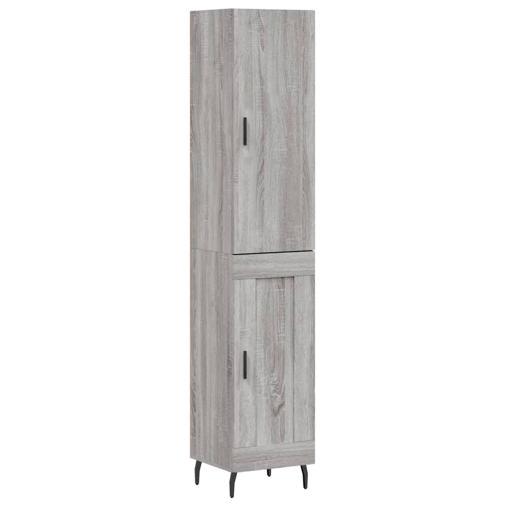 Credenza Grigio Sonoma 34,5x34x180 cm in Legno Multistrato 3199127