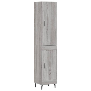 Credenza Grigio Sonoma 34,5x34x180 cm in Legno Multistrato 3199127