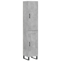 Credenza cassettiera mobile contenitore organizer cucina soggiorno salotto alto 345 x 34 x 180 cm legno ingegnerizzato grigio 02_0034376