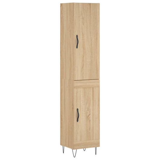 vidaXL Credenza Rovere Sonoma 34,5x34x180 cm in Legno Multistrato
