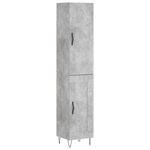 Credenza cassettiera mobile contenitore organizer cucina soggiorno salotto alto 345 x 34 x 180 cm legno ingegnerizzato grigio 02_0034331