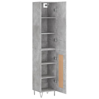 Credenza cassettiera mobile contenitore organizer cucina soggiorno salotto alto 345 x 34 x 180 cm legno ingegnerizzato grigio 02_0034331