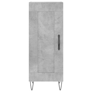 vidaXL Credenza Grigio Cemento 34,5x34x180 cm in Legno Multistrato