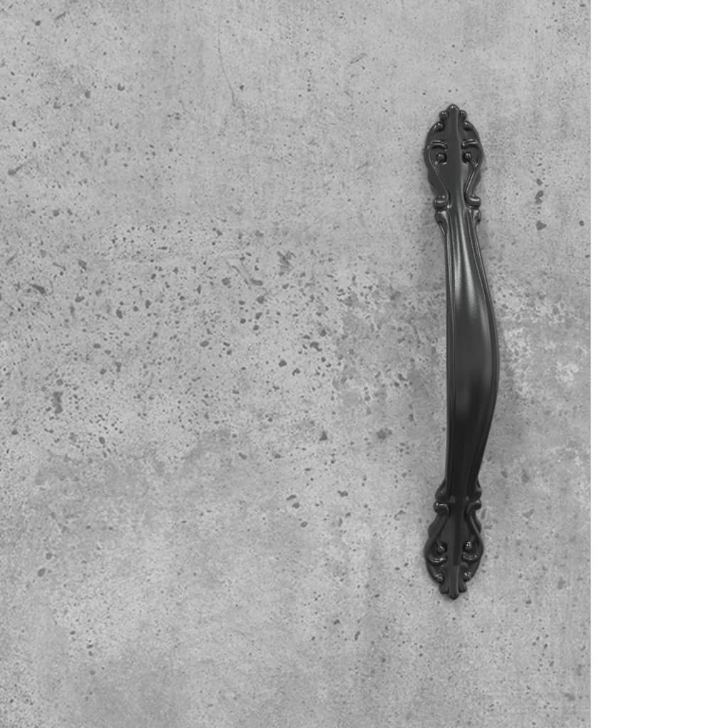 Credenza cassettiera mobile contenitore organizer cucina soggiorno salotto alto 345 x 34 x 180 cm legno ingegnerizzato grigio 02_0034331