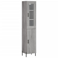 Credenza Grigio Sonoma 34,5x34x180 cm in Legno Multistrato 3199183