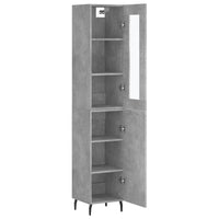 Credenza cassettiera mobile contenitore organizer cucina soggiorno salotto alto 345 x 34 x 180 cm legno ingegnerizzato grigio 02_0034278
