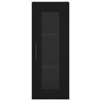 Credenza Nera 34,5x34x180 cm in Legno Multistrato 3199194