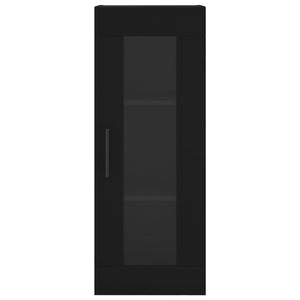 Credenza Nera 34,5x34x180 cm in Legno Multistrato 3199194