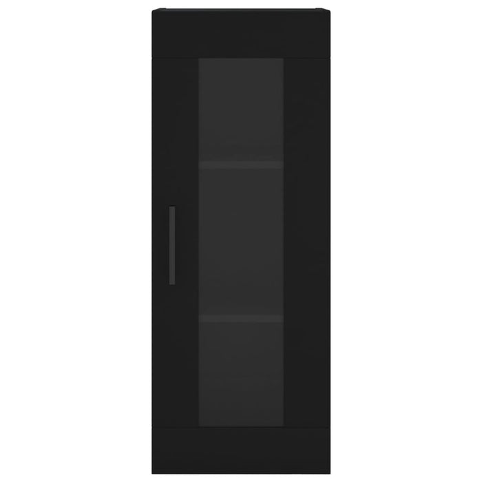 Credenza Nera 34,5x34x180 cm in Legno Multistrato 3199194