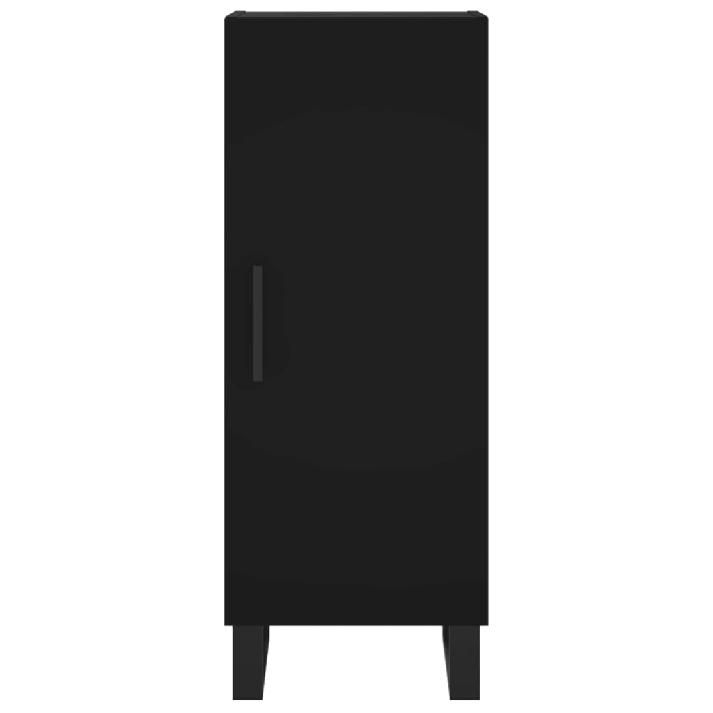Credenza Nera 34,5x34x180 cm in Legno Multistrato 3199194