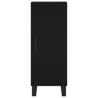 Credenza Nera 34,5x34x180 cm in Legno Multistrato 3199194