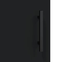 Credenza Nera 34,5x34x180 cm in Legno Multistrato 3199194