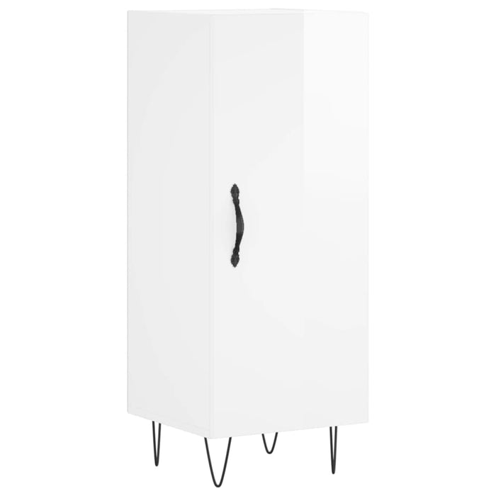 Credenza 34,5x34x180 cm in Legno Multistrato Bianco Lucido 3199203