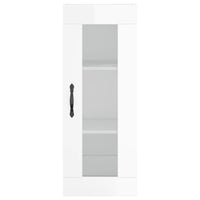 Credenza 34,5x34x180 cm in Legno Multistrato Bianco Lucido 3199203