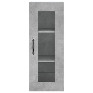Credenza Grigio Cemento 34,5x34x180 cm in Legno Multistrato 3199205