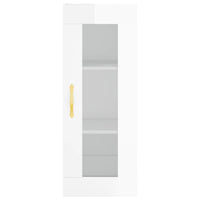 Credenza 34,5x34x180 cm in Legno Multistrato Bianco Lucido 3199219