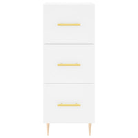 Credenza Bianca 34,5x34x180 cm in Legno Multistrato 3199225