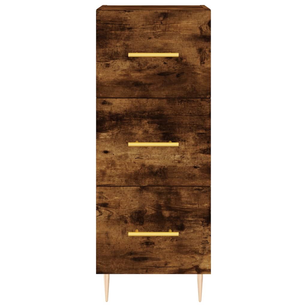 Credenza Rovere Fumo 34,5x34x180 cm in Legno Multistrato 3199230