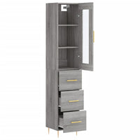 Credenza Grigio Sonoma 34,5x34x180 cm in Legno Multistrato 3199231