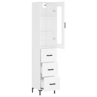 Credenza Bianca 34,5x34x180 cm in Legno Multistrato 3199233