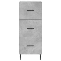 Credenza cassettiera mobile contenitore organizer cucina soggiorno salotto alto 345 x 34 x 180 cm legno ingegnerizzato grigio 02_0034316