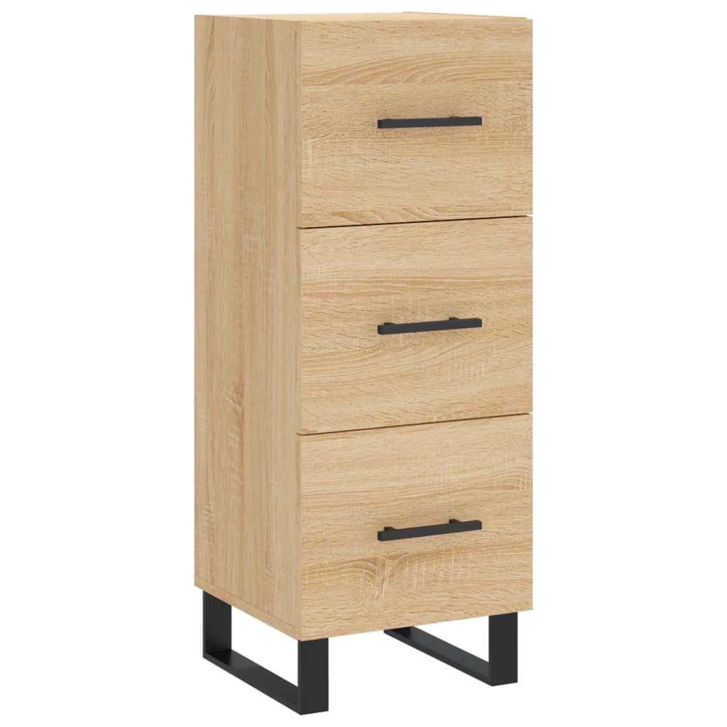 Credenza cassettiera mobile contenitore organizer cucina soggiorno salotto alto sonoma 345 x 34 x 180 cm legno ingegnerizzato marrone 02_0034048