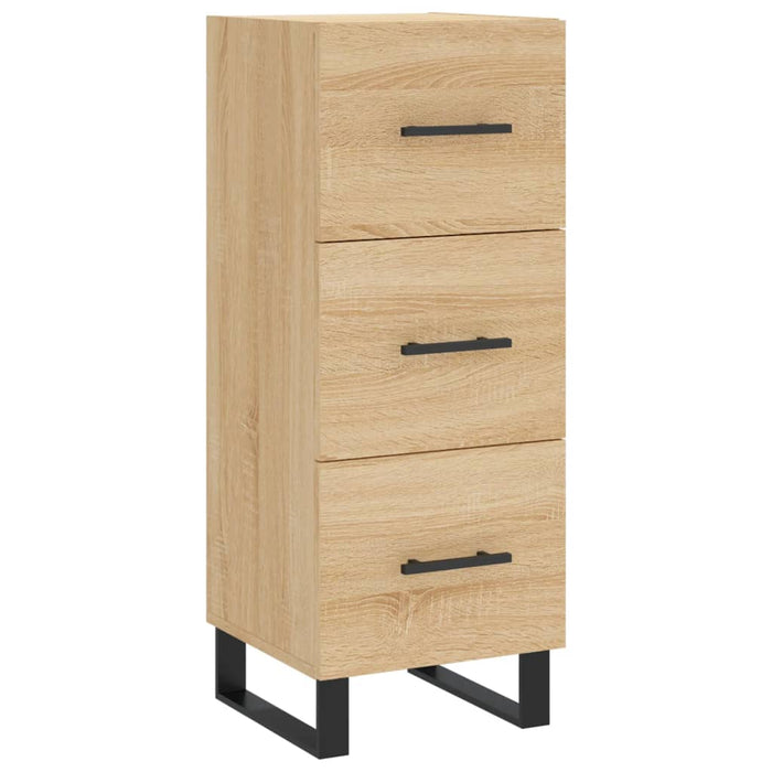 Credenza cassettiera mobile contenitore organizer cucina soggiorno salotto alto sonoma 345 x 34 x 180 cm legno ingegnerizzato marrone 02_0034048