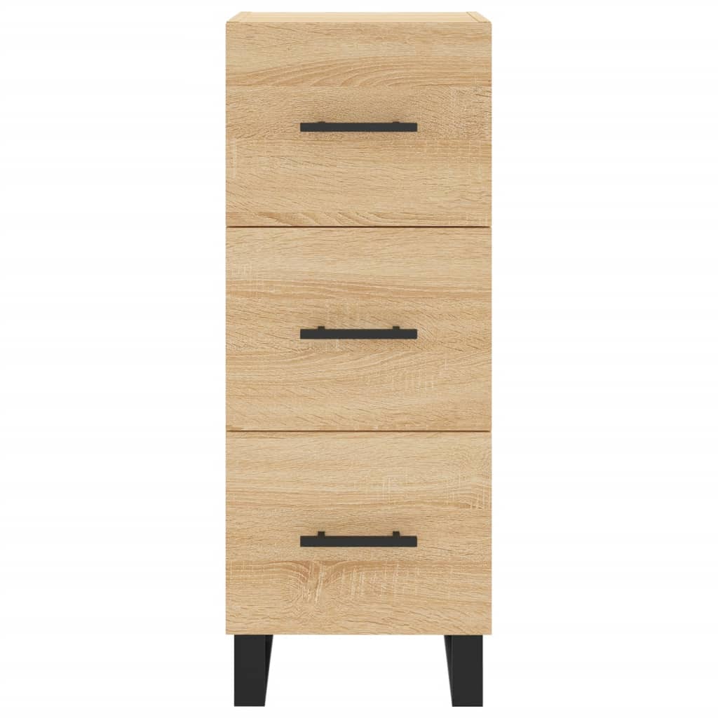 Credenza cassettiera mobile contenitore organizer cucina soggiorno salotto alto sonoma 345 x 34 x 180 cm legno ingegnerizzato marrone 02_0034048