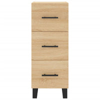 Credenza cassettiera mobile contenitore organizer cucina soggiorno salotto alto sonoma 345 x 34 x 180 cm legno ingegnerizzato marrone 02_0034048