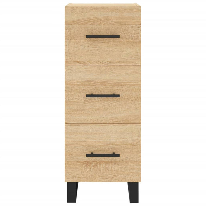 Credenza cassettiera mobile contenitore organizer cucina soggiorno salotto alto sonoma 345 x 34 x 180 cm legno ingegnerizzato marrone 02_0034048