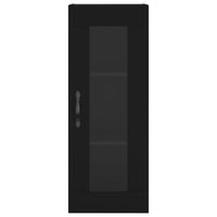Credenza Nera 34,5x34x180 cm in Legno Multistrato 3199266