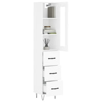Credenza 34,5x34x180 cm in Legno Multistrato Bianco Lucido 3199267