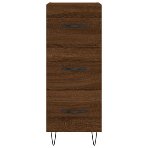 Credenza Rovere Marrone 34,5x34x180 cm in Legno Multistrato 3199272