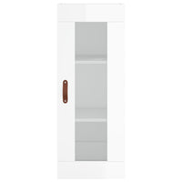 Credenza 34,5x34x180 cm in Legno Multistrato Bianco Lucido 3199275