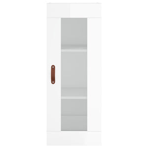 Credenza 34,5x34x180 cm in Legno Multistrato Bianco Lucido 3199275