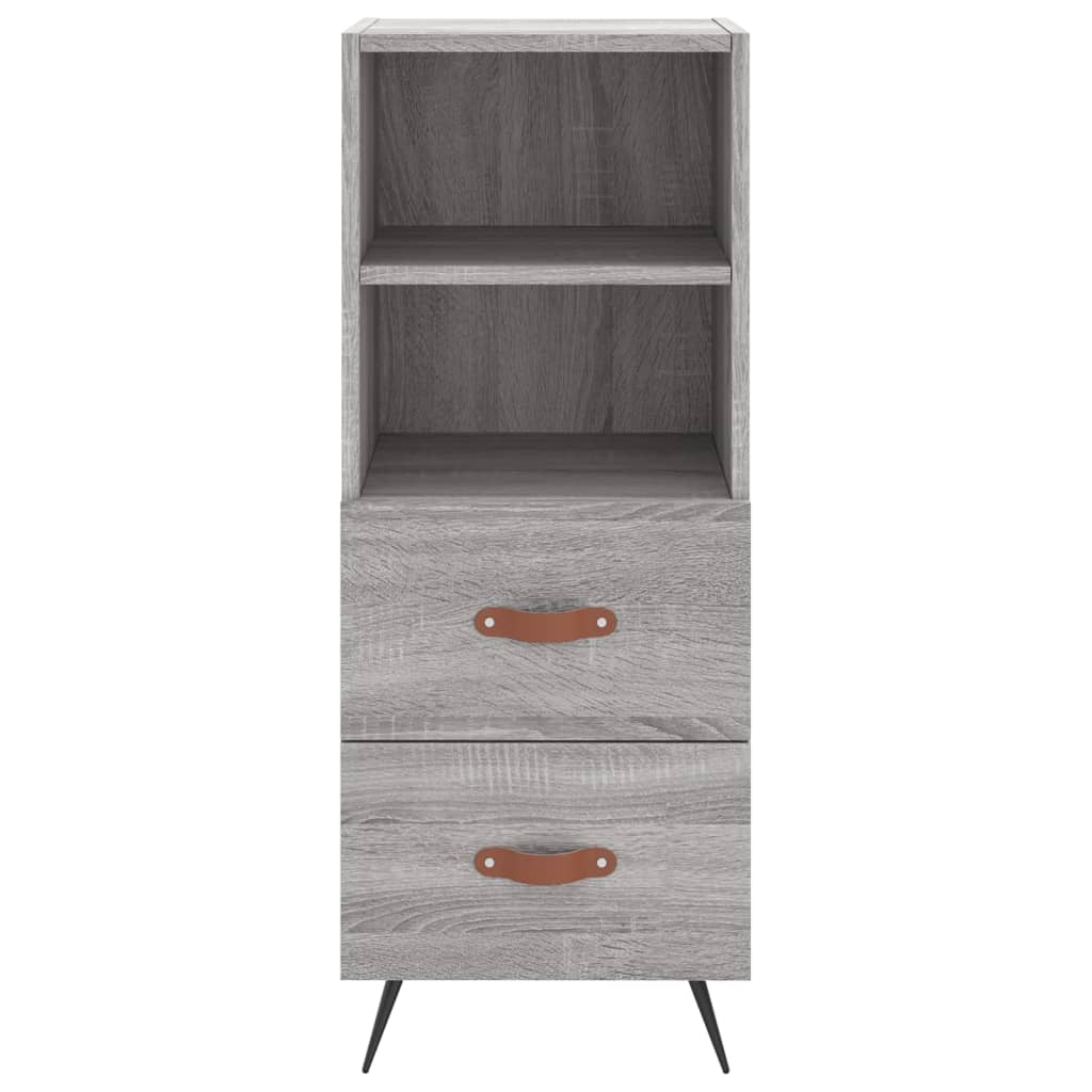 Credenza Grigio Sonoma 34,5x34x180 cm in Legno Multistrato 3199279