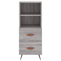 Credenza Grigio Sonoma 34,5x34x180 cm in Legno Multistrato 3199279